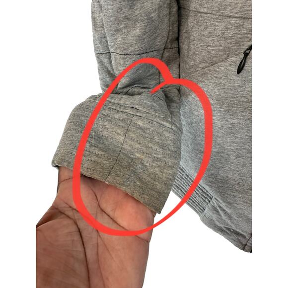 Lululemon Black Gray Reversible Lightweight The Bomb Bomber Jacket Size 4 - Picture 5 of 15